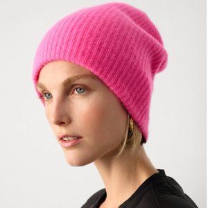 White & Warren Cashmere Plush Rib Beanie